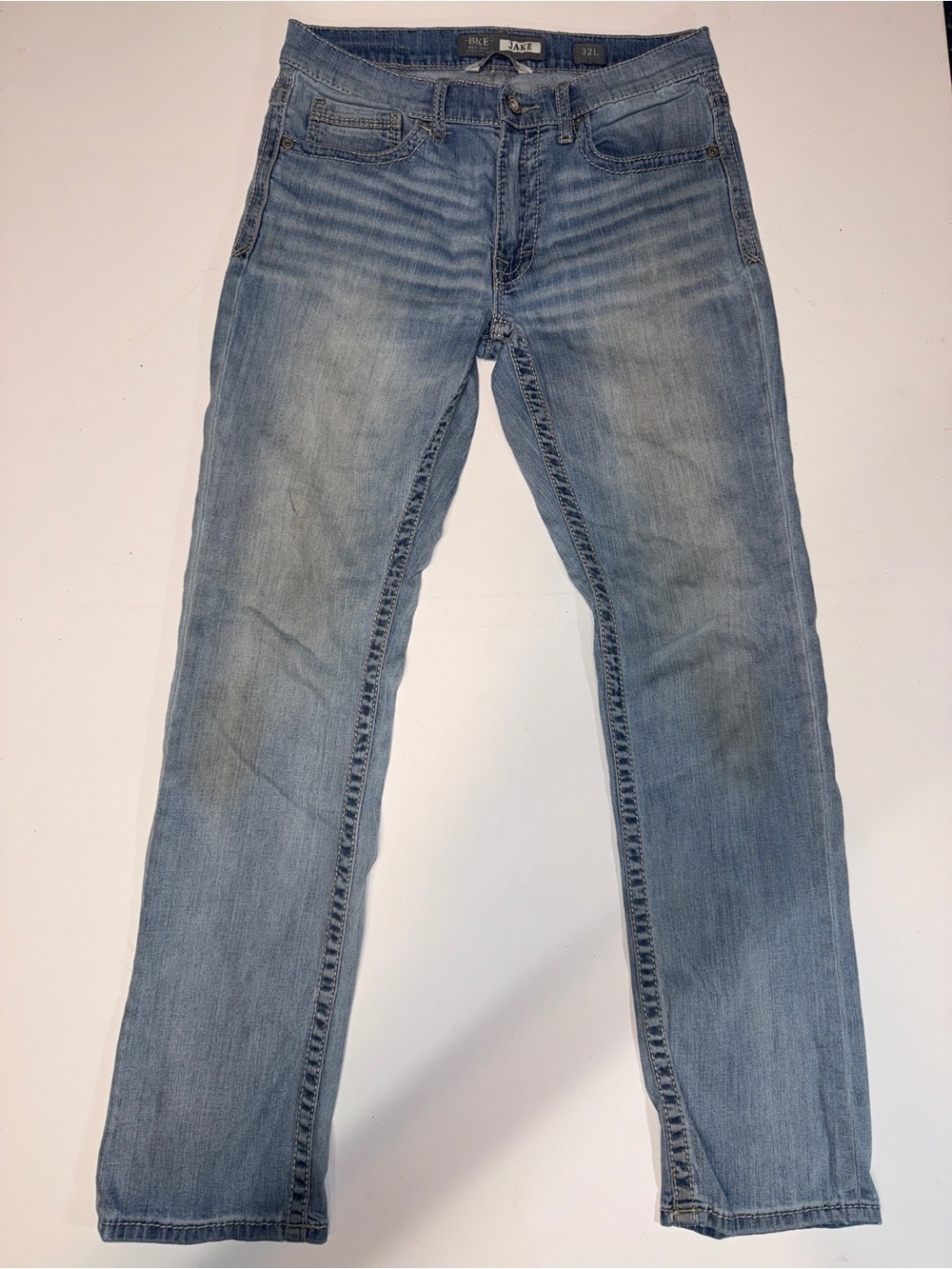Straight Fit Light Blue Men's Jeans - Unknown Brand